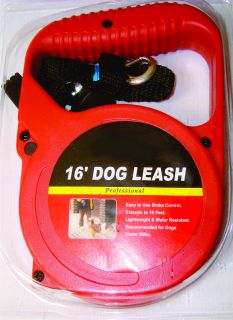 retractable dog leash 16 feet 16 automatic new time left
