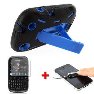 Newly listed Black Blue Armor Case Kickstand for BlackBerry Curve 9310 