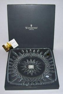 WATERFORD ~ 12 (Lismore) Crystal SQUARE CHARGER PLATE w/Box (MIB 