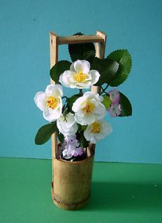 vintage bamboo vase for ikebana used 30 years old c
