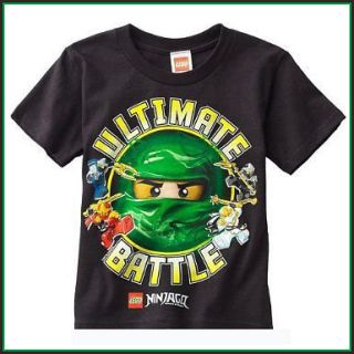 New LEGO Ninjago Green Ninja Lloyd ZX Ultimate Battle T Shirt Size 4 
