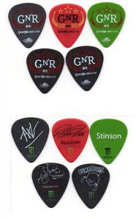 GUNS N ROSES   guitar pick picks plectrum LOT of 5 *** 2011/2012 TOUR 