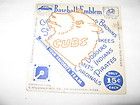 CHICAGO CUBS VINTAGE TEAM EMBLEM ON ORIGINAL CARD DATED 1952 NICE 