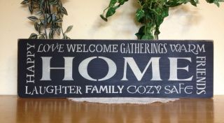 primitive large home wooden sign more options main color time