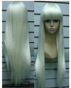 vogue long white straight women s wig from china returns