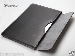 chinao apple macbook air 13 3 black leather sleeve case