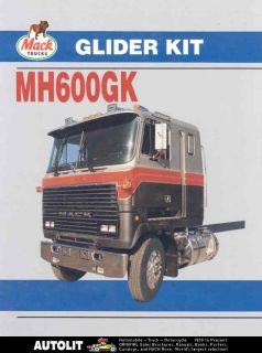 1991 mack mh600gk glider kit truck brochure  