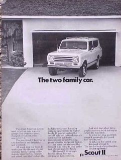 1972 IH International Scout II ORIGINAL OLD AD C MY STORE 4MORE 5 