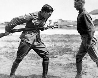 1917 18 mr training camp bayonet fighting instruction one day