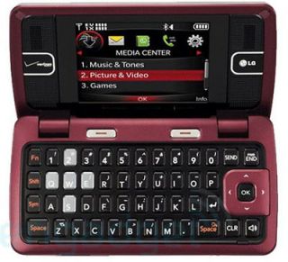 NEW VERIZON LG VX9100 ENV2 RED Bluetooth CAMERA CELL PHONE