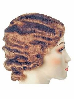 Fingerwave Fluff Flapper 1920s Starlet Mae West Lacey Costume Wig