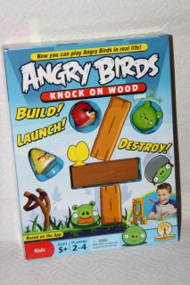 ANGRY BIRDS KNOCK ON WOOD BOARD GAME by MATTEL ~ BASED ON THE APP 
