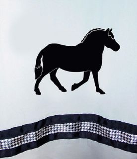 Norwegian Fjord Horse Shower Curtain   Your Choice of Colors   Our 