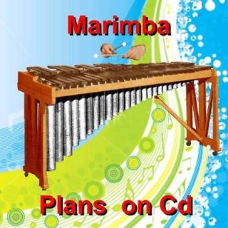 build your own 4 octave marimba instruction plan cd from