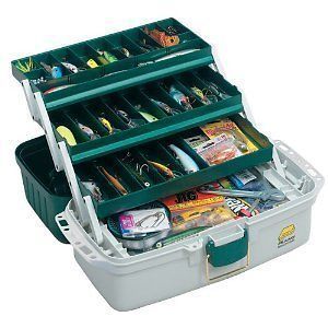 new plano 3 tray tackle box for fishing gear free