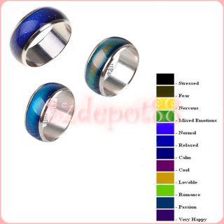   Emotion Feeling Mood Color Changeable Ring US Size 6.5& 7 1/2 & 5