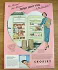 1953 Refrigerator Ad Crosley Shelvador Margaret Lindsay