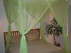   Â® Lime Green 4 Corner / Post Bed Canopy Mosquito Net Queen King