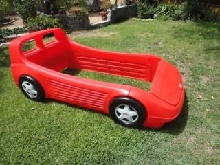 little tikes race sports car twin bed red time left