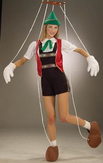 pinocchio girl marionette puppet adult standard costume
