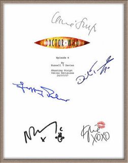 DAVID TENNANT RUSSELL TOVEY SIGNED X5 DR. WHO VOYAGE OF THE DAMNED 