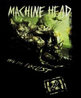 machine head cd cvr unto the locust official shirt lrg new