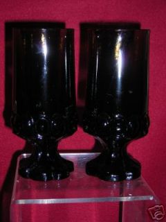 franciscan goblet tumbler dark amber color set of two expedited