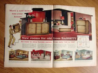 1957 bassett furniture ad lovely suites  4