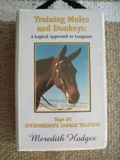 training mules donkeys vhs tape 5 new w guide time