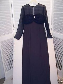 Vintage Loralie originals navy blue long gown size 12 NEW with tags