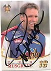 ted musgrave autographed auto signature signed card 