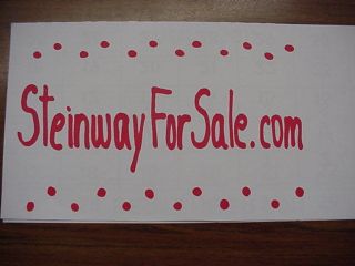 If you are a piano dealer  Domain Name For Sale SteinwayForSal​e 