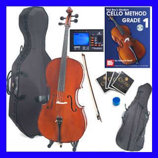 Newly listed NEW CECILIO FLAMED 4/4 3/4 1/2 1/4 EBONY CELLO +LESSONS