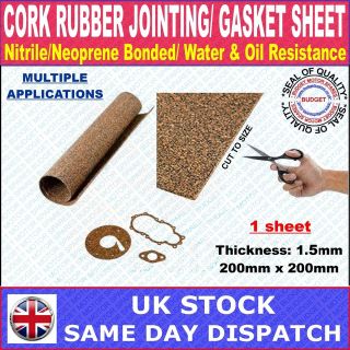 Neoprene Rubber, Wet Suit & Nitrile Cork Sheet GASKET Material