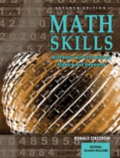 Math Skills Arithmetic with Introductory Algebra and Geometry by 