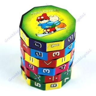 New Children Kids Mathematics Numbers Magic Rubiks Cube Toy Puzzle 