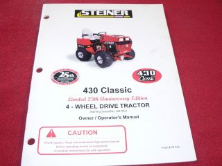 steiner 430 4x4 tractor operator s manual 