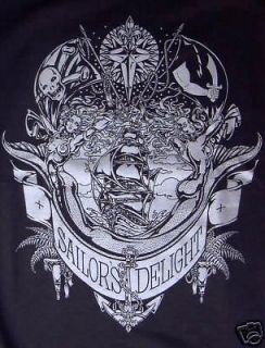   DELIGHT Old School Tattoo T Shirt by Artist, Maxine Miller M XXXL