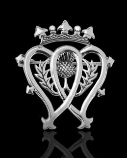 scottish luckenbooth silver plated brooch 9180 from united kingdom 