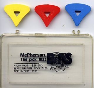 vintage 1970s mcpherson studio style bites guitar pick time left