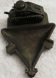 vintage metal wwi tank ash tray not a reproduction time