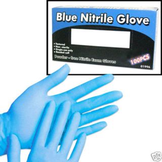100 blue nitrile disposable latex rubber gloves xl time left