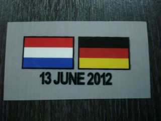 NEW HOLLAND NETHERLAND EURO 2012 Match Details DECALS for Jersey