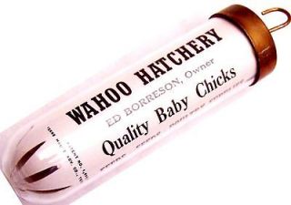 1932 Vintage WAHOO NE NEBRASKA Baby Chick CHICKEN Hatchery THERMOMETER 
