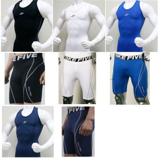 Mens Compression Under Base Layer Shorts Tank Tops Vest Gym Muscle 
