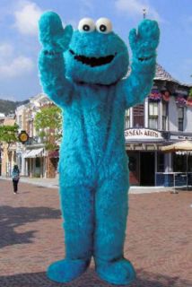 sesame street cookie monster adult mascot costume suit from hong
