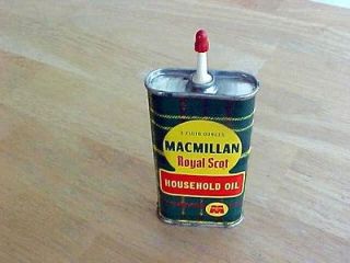 nos 1956 macmillan oil 3 oz plaid handy oiler can