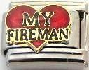 love my fireman 9 mm italian charm firefighter charms time