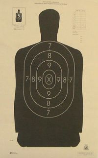   NRA Shooting Targets Official Police Silhouette14x29 MADE IN THE US
