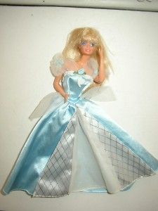 1966 mattel barbie doll in blue white gown time left